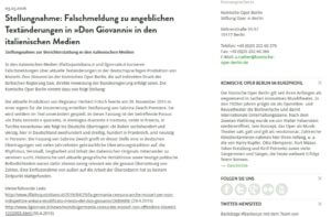 Bahnen sich weitere prophylaktische Dementi an?