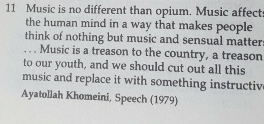 Music is opium